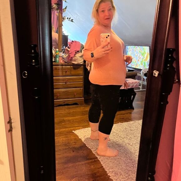 Ny Collection Large Pink Top With Tie Blouse - Picture 4 of 13